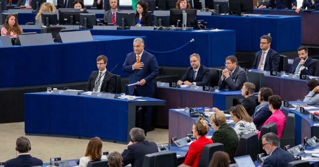 Hungarian Prime Minister Viktor Orban gives a hostile serenade in Strasbourg