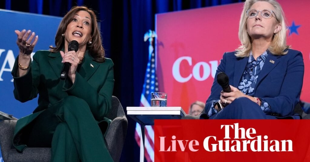 Harris and Cheney talk economy, women’s health and Trump in Michigan campaign event – US elections live | US elections 2024