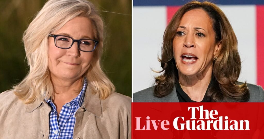 US election live updates: Liz Cheney to join Kamala Harris for campaign event at GOP birthplace | US elections 2024