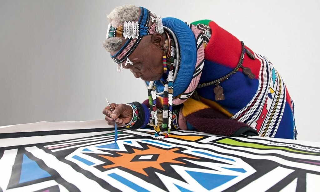 Esther Mahlangu enjoys double exposures with 1-54 and Serpentine