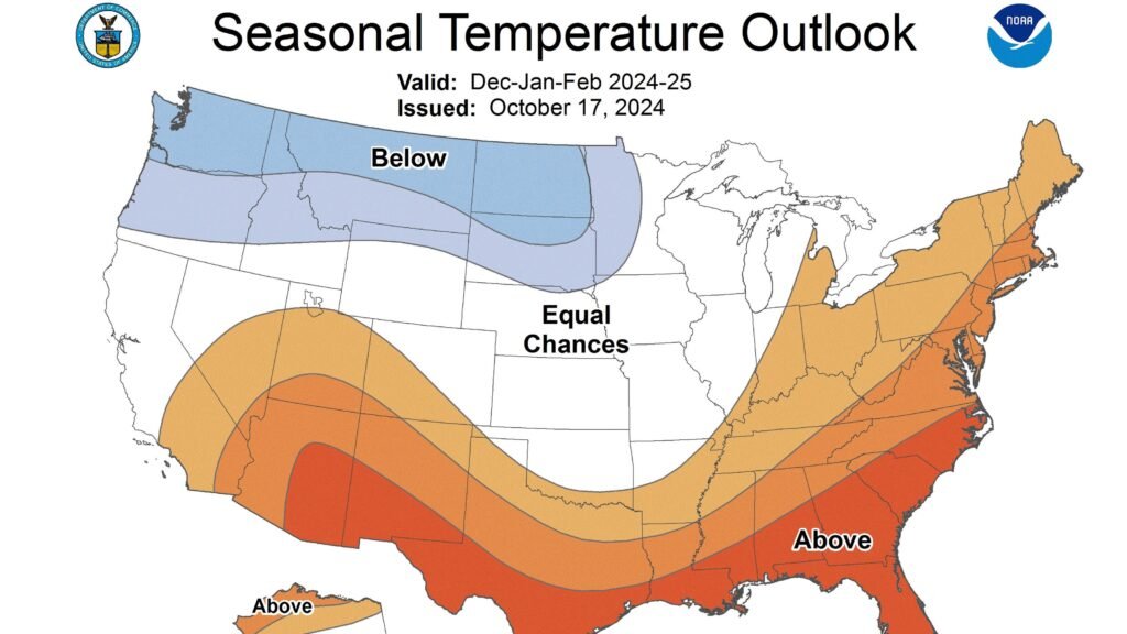 NOAA's winter outlook predicts warmer-than-normal temperatures in the United States. What about SC?