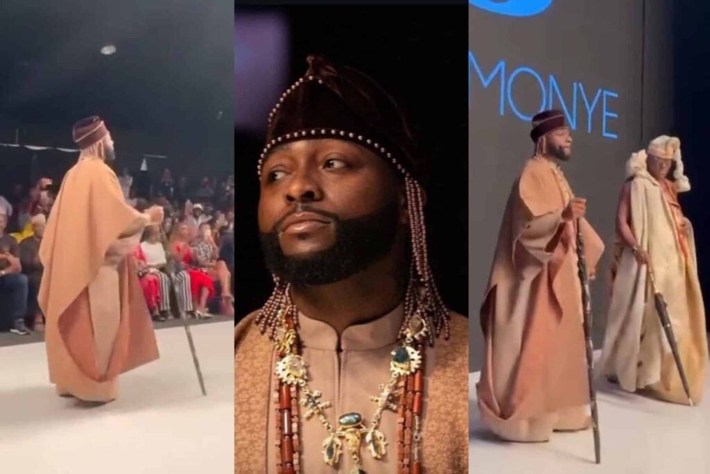 Davido shines as he walks the runway at Lagos Fashion Week