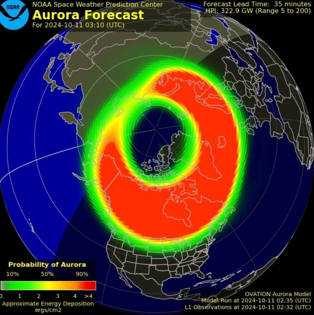 Will we be able to see the Northern Lights in New York tonight?