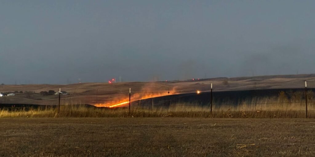 Five fires break out north of Bismarck