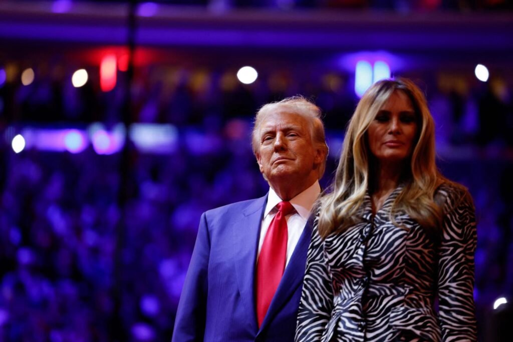 President Trump's New York rally draws criticism as he intensifies his attacks on Harris while his wife, Melania Trump, attends