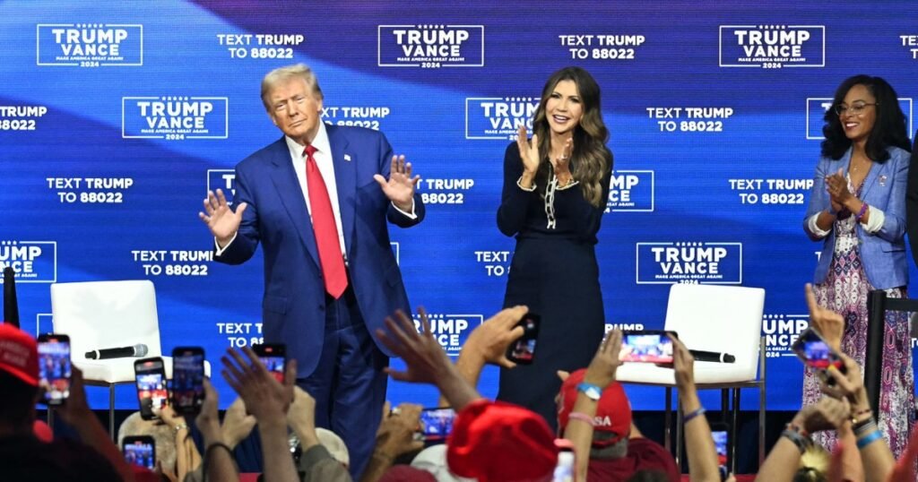 President Trump finishes town hall to listen to music with crowd