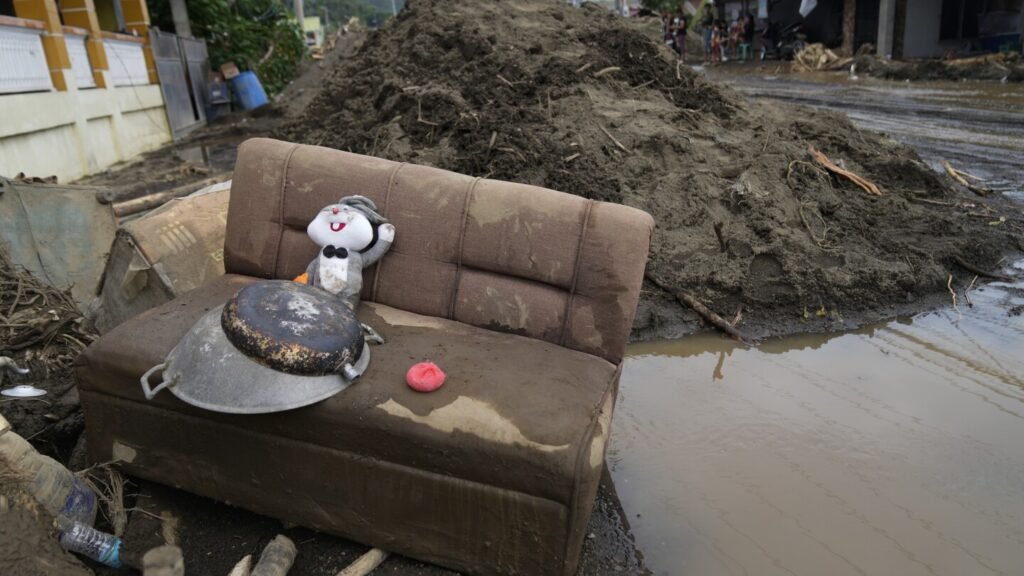 The Philippine town of Talisay is hit by an unexpected landslide.